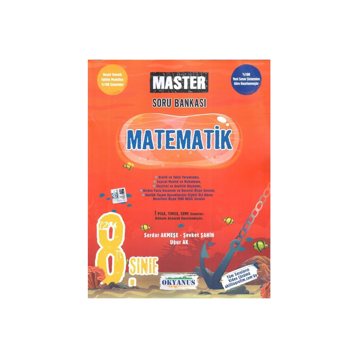 Okyanus Yayinlari 8 Sinif Master Matematik Soru Bankasi Kitabi