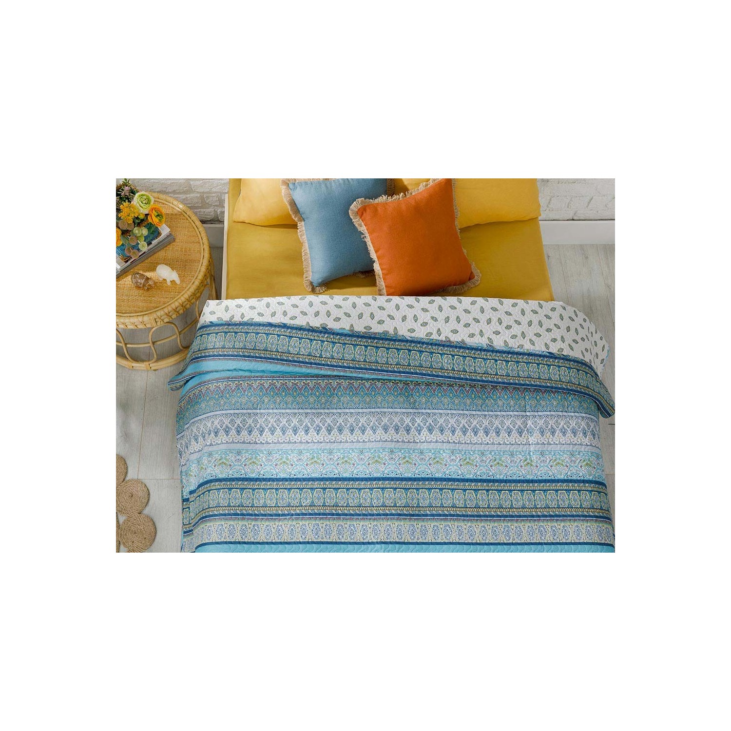 Englısh Home Giles Tek Kişilik Çok Amaçlı Yatak Örtüsü 160