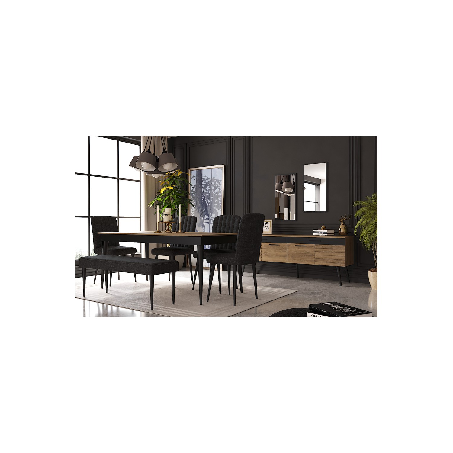 Evmoda Mobilya Venedik Modern Yemek Odası Takımı Fiyatı