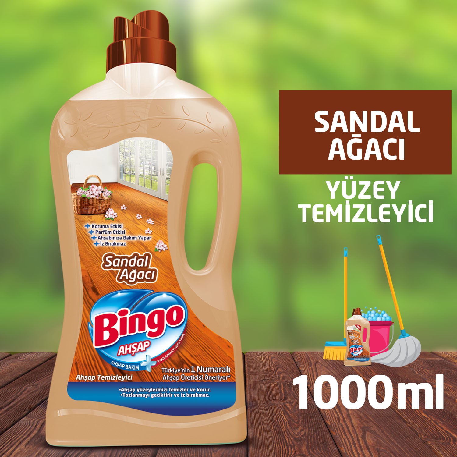 Bingo Ahşap Temizleyici Sandal Ağacı 1000 Ml - Alkapida.com