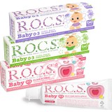 Rocs Baby Diş Macunu 3'lü Karma Set - 45 gr x 3 Adet