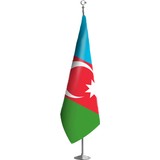 Antalya Dünya Bayrak Azerbaycan Makam Bayrağı Kristal Saten Kumaş Direksiz