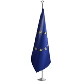Antalya Dünya Bayrak Avrupa Birliği Makam Bayrağı Kristal Saten Kumaş Direksiz