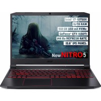 Acer Nitro 5 Intel Core i7 10750H 16GB 512GB SSD GTX1650Ti Freedos 15.6" FHD 144Hz Taşınabilir Bilgisayar NH.Q7JEY.002