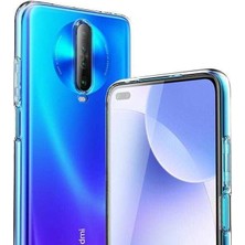 Case 4U Xiaomi Redmi K30 Kılıf A+ Şeffaf Lüx Süper Yumuşak 0.3mm Ince Slim Silikon + Cam Ekran Koruyucu Şeffaf*