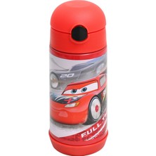 Frocx Cars Erkek Çocuk Çelik Matara Suluk Matara 350 ml Kırmızı