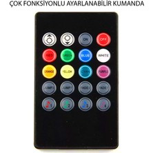 Eraks Ayak Altı 9 LED Araç İçi Sese Duyarlı Rgb LED Kumandalı