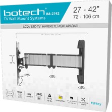 Botech Tv Hareketli Askı Aparatı 27”-42” 72-106CM