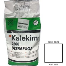 Kalekim 2211 Ultra Fuga Slikonlu Derz Dolgu Beyaz 5 Kg