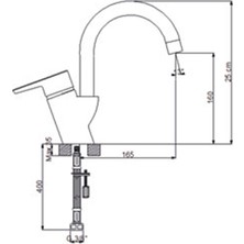 Newarc Energy Dönerli Lavabo Bataryası 891731