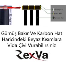 MULTİTEKNİK 3 Adet 25X80 rexva bağlantı Karbon Isıtıcı Film+Analog Termostat Kablolu