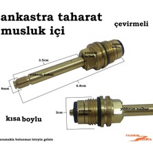 Yıldırım Ankastre Taharat Musluğu İçi Çevirmeli Taharet Musluk İçi Küçük Kısa Boy Salmastra