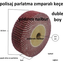 Yıldırım Cila Keçesi Zımparalı Parlatıcı 165Lik Polisaj Duble Boyy