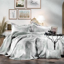 Zebra Casa All Days Damask Yeşil Tek Kişilik Yatak Örtüsü