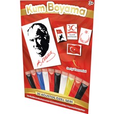 Kumbo Kum Boyama Atatürk - 30 Ağustos Zafer Bayramı Özel Kum Boyama Aktivite Seti