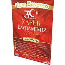 Kumbo Kum Boyama Atatürk - 30 Ağustos Zafer Bayramı Özel Kum Boyama Aktivite Seti