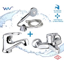 Arçe  Banyo ve Lavabo Bataryası Takımı Duş Seti Hediyeli