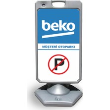 ReklamEdiyoruz Beko Reklam ve Yönlendirme Uyarı Dubasi A Tabela Gri