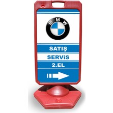 ReklamEdiyoruz Bmw Reklam ve Yönlendirme Uyarı Dubasi A Tabela Kırmızı