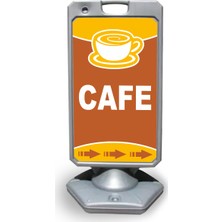 ReklamEdiyoruz Cafe Reklam ve Yönlendirme Uyarı Dubasi A Tabela Gri
