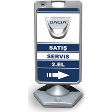 ReklamEdiyoruz Dacia Reklam ve Yönlendirme Uyarı Dubasi A Tabela Gri