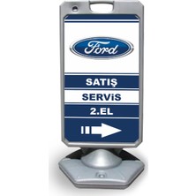 ReklamEdiyoruz Ford Reklam ve Yönlendirme Uyarı Dubasi A Tabela Gri