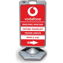 ReklamEdiyoruz Vodafone Reklam ve Yönlendirme Uyarı Dubasi A Tabela Gri