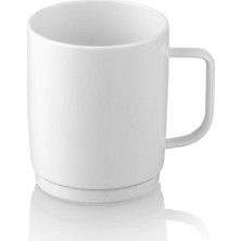 Plastport Kırılmaz Çay Kahve Kupası - Beyaz 300 ml - 24 Adet