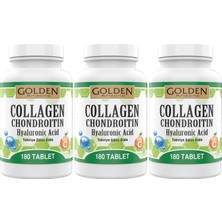 Golden Arizona Collagen Chondroitin 3 Kutu 540 Tablet  Tip 1-2-3 Magnezyum Sitrat Vitamin C Hyaluronic Acid