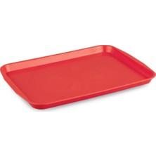 Plastport  Servis Tepsisi - Kırmızı 27x36 cm - 6 Adet