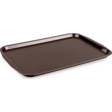 Plastport  Servis Tepsisi - Kahverengi 27x36 cm - 6 Adet