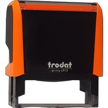Trodat 4913 Neon Turuncu  Gövde Mavi Keçe Kaşe