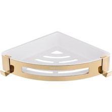 Venezia Köşe Banyo Rafı Sky Gold
