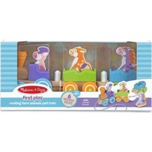 Melissa&Doug Ahşap Çek Çek Tren - Sallanan Çiftlik Hayvanları