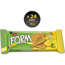 Eti Form Limon Lifli Kepekli Bisküvi 50 g x 24 Adet