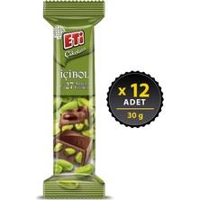 Eti Çikolata %27 İçibol Antep Fıstıklı 30 g x 12 Adet