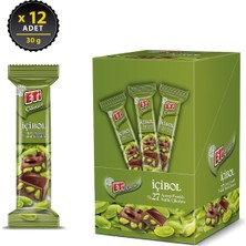 Eti Çikolata %27 İçibol Antep Fıstıklı 30 g x 12 Adet