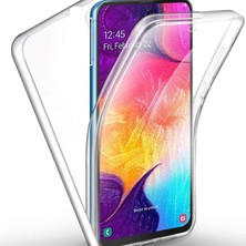 Gpack Samsung Galaxy A01 Kılıf Ön Arka Silikon Koruma Şeffaf