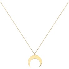 Glorria Altın Hilal Kolye