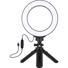 Ally Puluz 6,2" Ring Light LED Işık 16 cm Stand Youtuber Çekim Işığı AL-32488