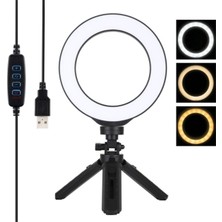 Ally Puluz 6,2" Ring Light LED Işık 16 cm Stand Youtuber Çekim Işığı AL-32488