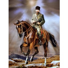 Ateş Anıt Atatürk Kanvas Tablo-09