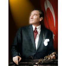 Ateş Anıt Atatürk Kanvas Tablo-71