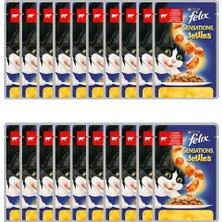 Felix Sensations Jellies Sığır Etli ve Domatesli Yaş Kedi Maması 100 gr 20'li Paket