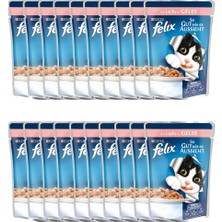 Felix Somonlu Kedi Yaş Maması 100 gr 20'li Paket
