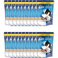 Felix Tavuklu Yaş Kedi Maması 100 gr 20'li Paket