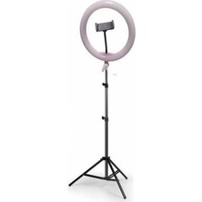 RSBN 14" Youtuber Video Oda Çekimleri İçin Ring Light Sürekli Beyaz LED Işık + 2 m Stand