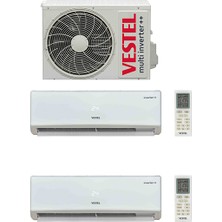 Vestel Flora Doğa Multi Inverter Plus 12+12 BTU Klima
