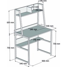 Yesst Momento 902 Metal Çalışma Masası Lidya