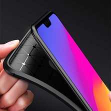 Fibaks Apple iPhone X Kılıf Rugged Armor Darbe Emici Uzun Ömürlü Dayanıklı Parmak İzi Yapmaz Karbon Tasarım Negro Silikon Kapak